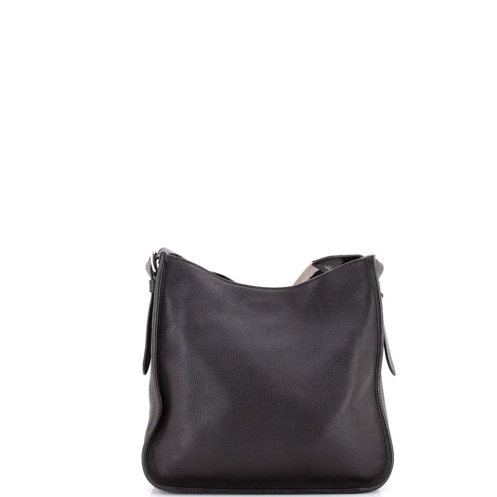 Prada Logo Strap Hobo Leather Medium #236991P24B - Picture 3 of 7